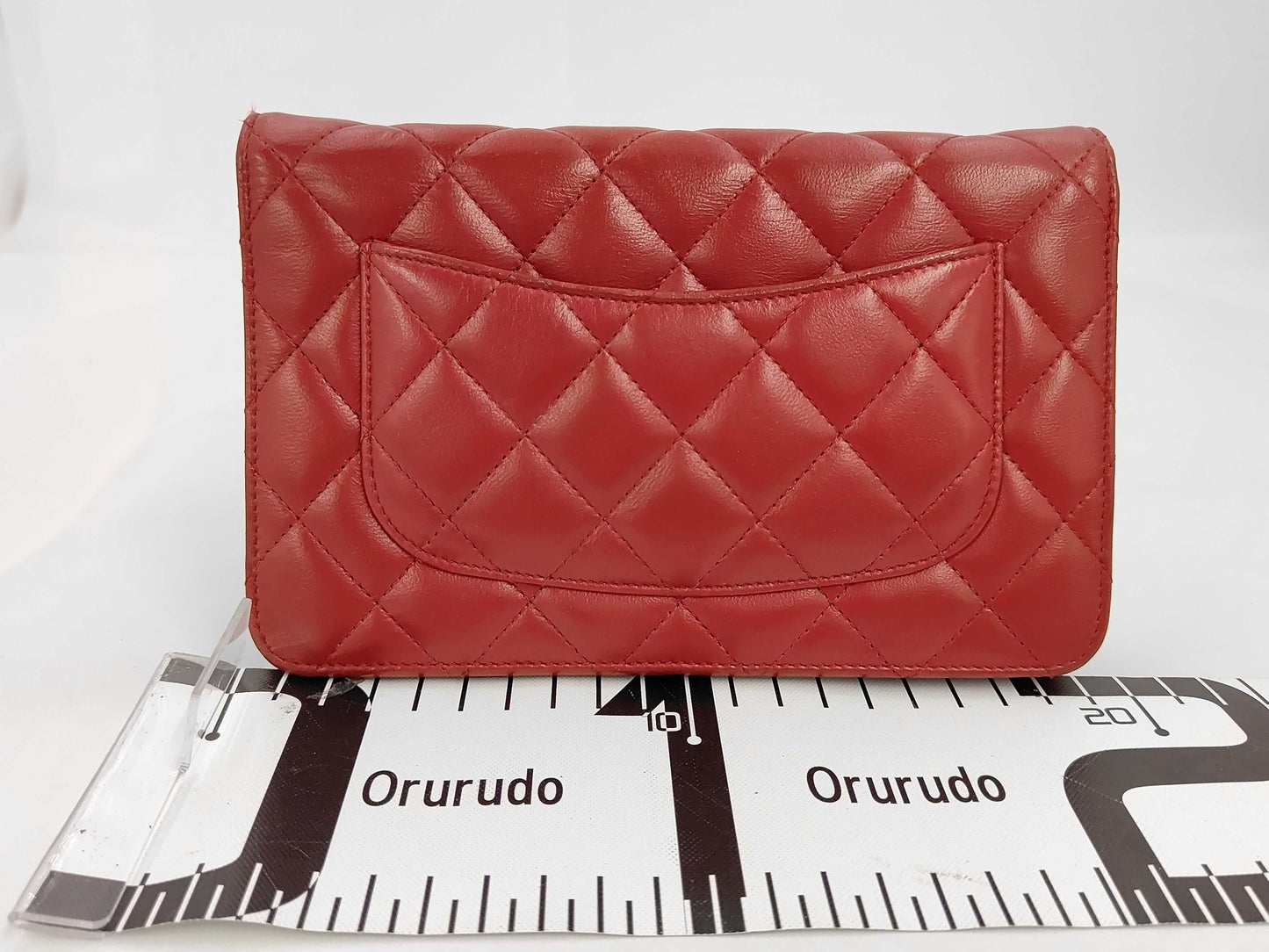 Chanel Timeless CC Wallet on Chain Quilted Goatskin, Red, Leather, Shoulder Bag