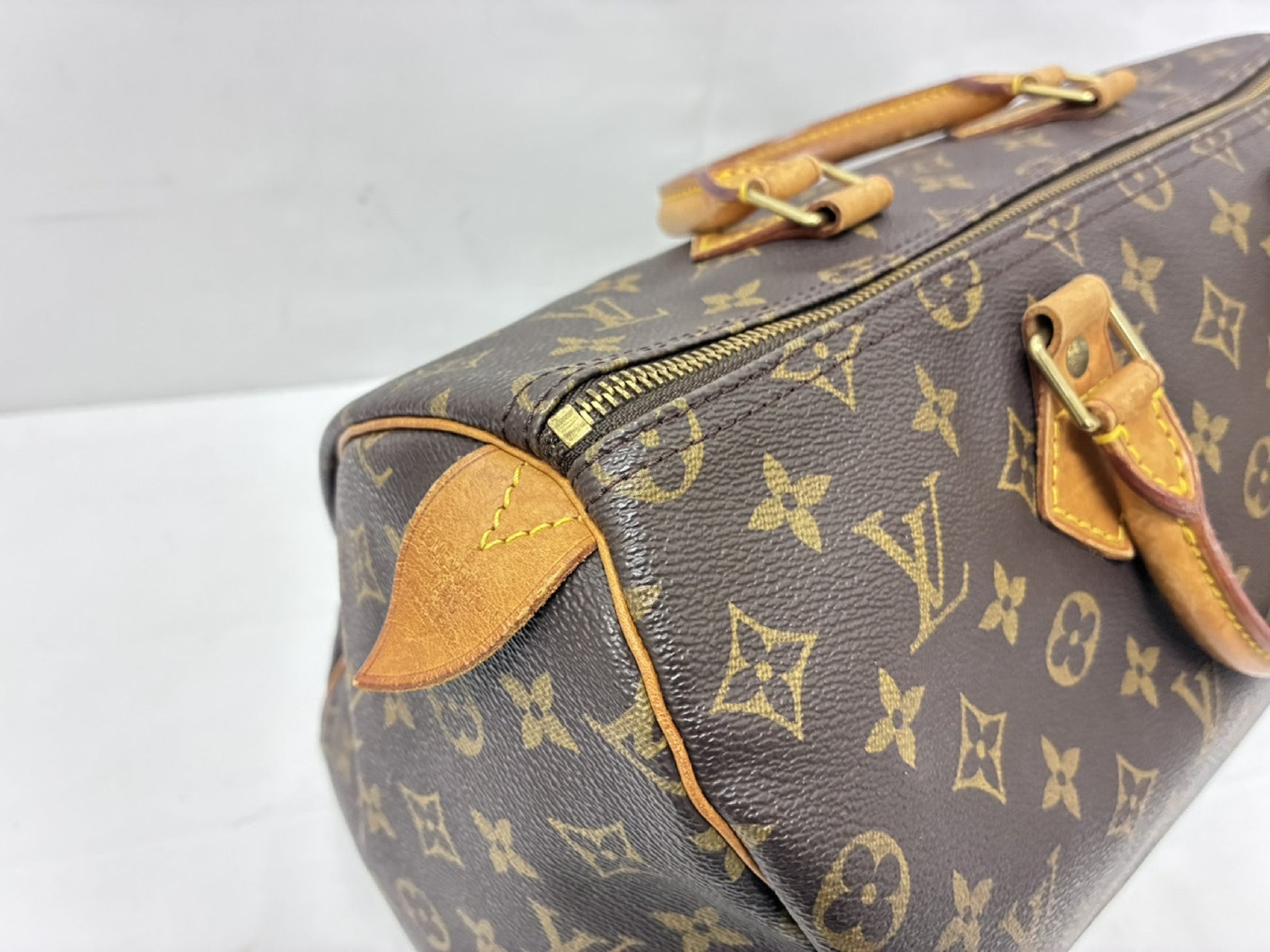 Louis Vuitton Speedy Handbag Monogram Canvas, Brown, Canvas, Handbag