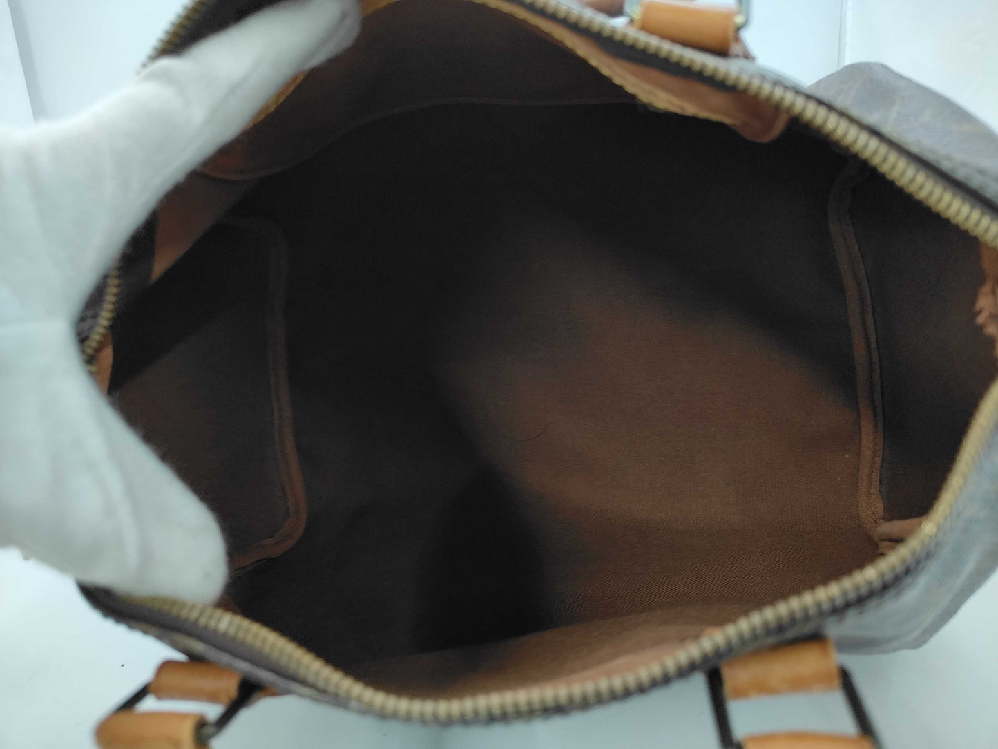 Louis Vuitton Speedy Handbag Monogram Canvas, Brown, Canvas, Handbag
