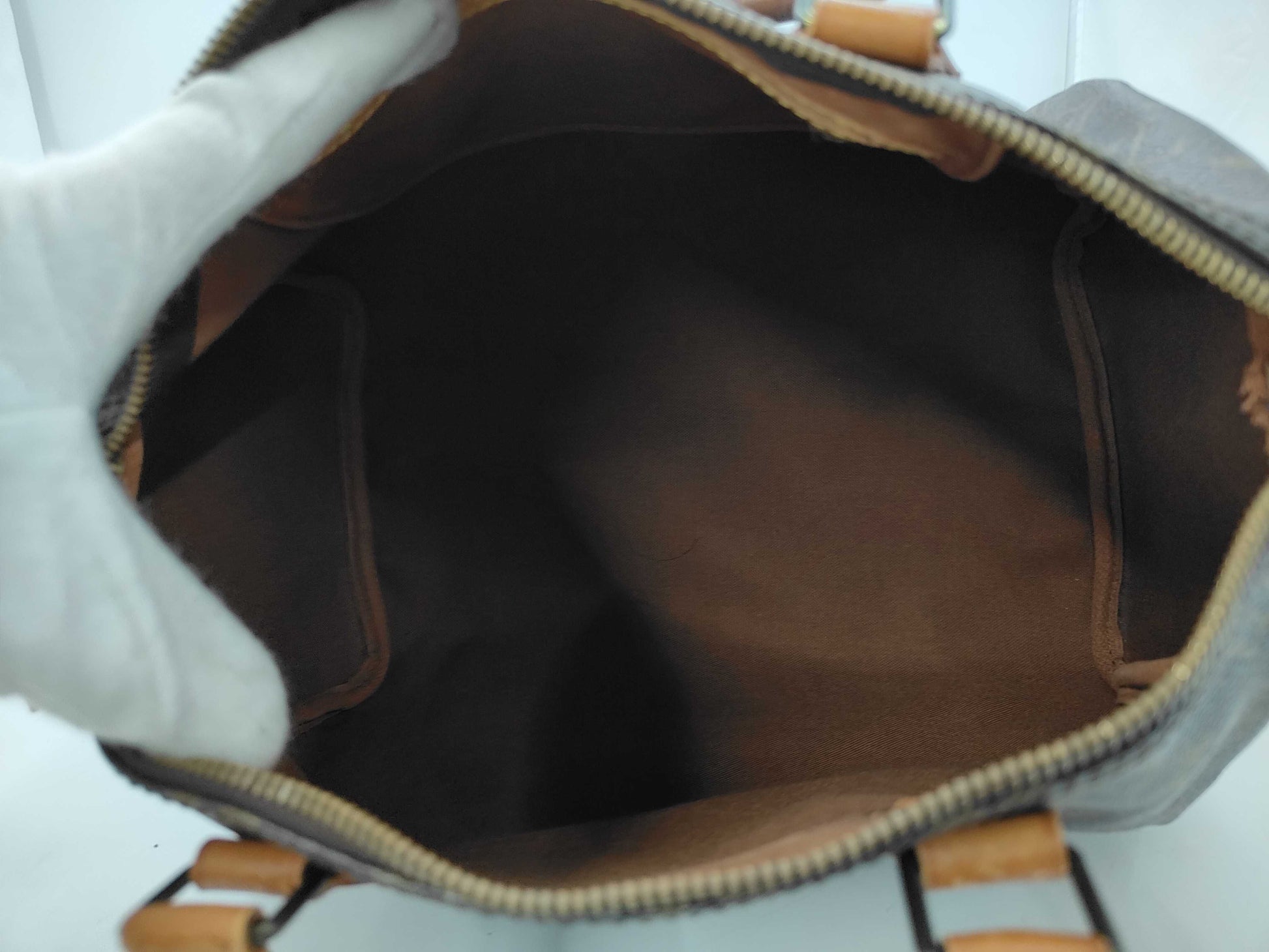 Louis Vuitton Speedy Handbag Monogram Canvas, Brown, Canvas, Handbag