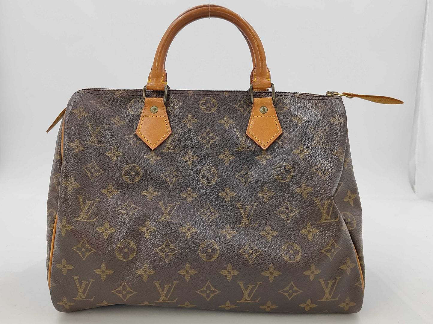 Louis Vuitton Speedy Handbag Monogram Canvas, Brown, Canvas, Handbag