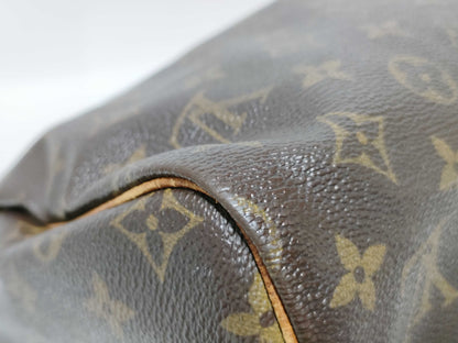 Louis Vuitton Speedy Handbag Monogram Canvas, Beige, Canvas, Handbag