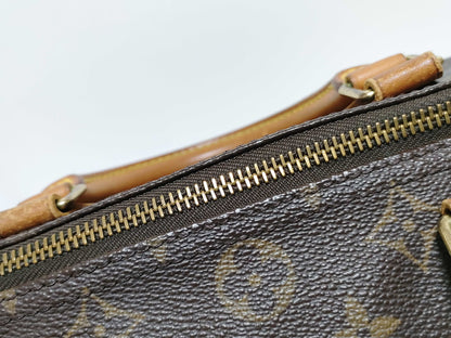 Louis Vuitton Speedy Handbag Monogram Canvas, Beige, Canvas, Handbag