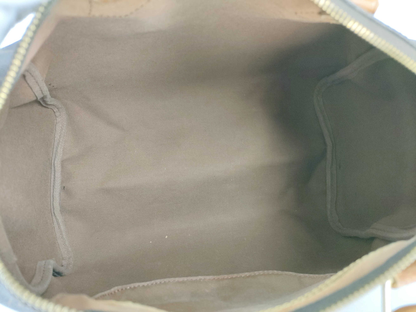 Louis Vuitton Speedy Handbag Monogram Canvas, Beige, Canvas, Handbag