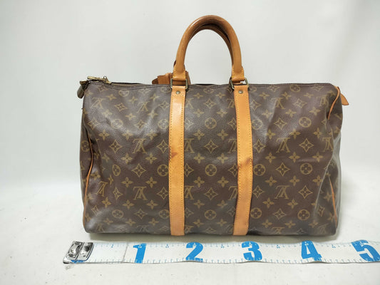 Louis Vuitton Keepall Bag Monogram Canvas, Brown, Canvas, Handbag