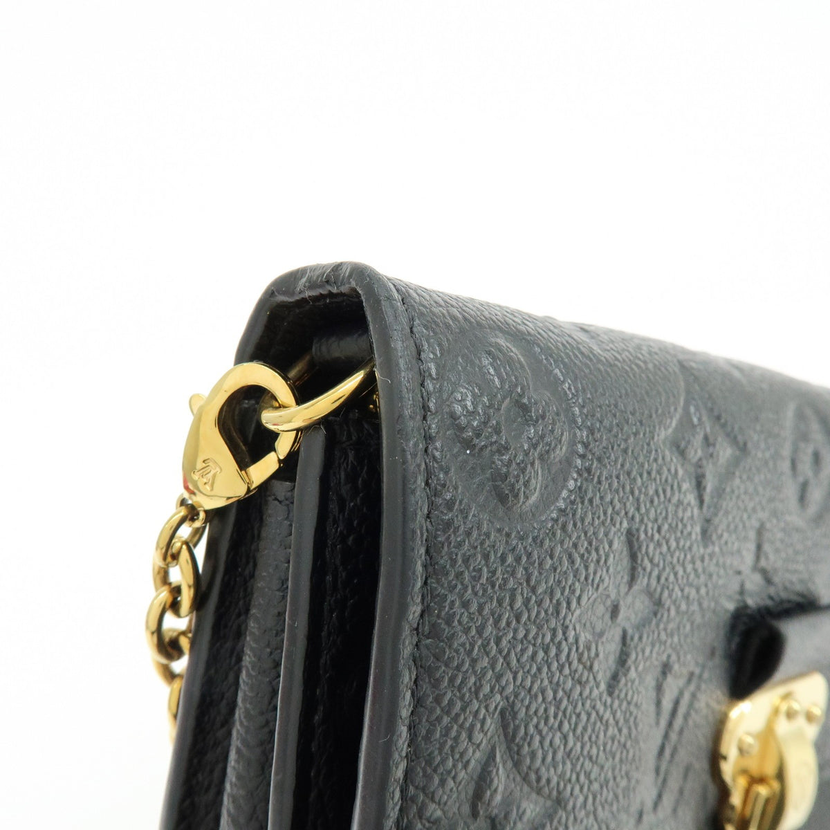 Louis Vuitton Vavin Chain Monogram Empreinte Leather, Black, Leather, Crossbody Bag