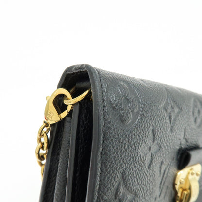 Louis Vuitton Vavin Chain Monogram Empreinte Leather, Black, Leather, Crossbody Bag