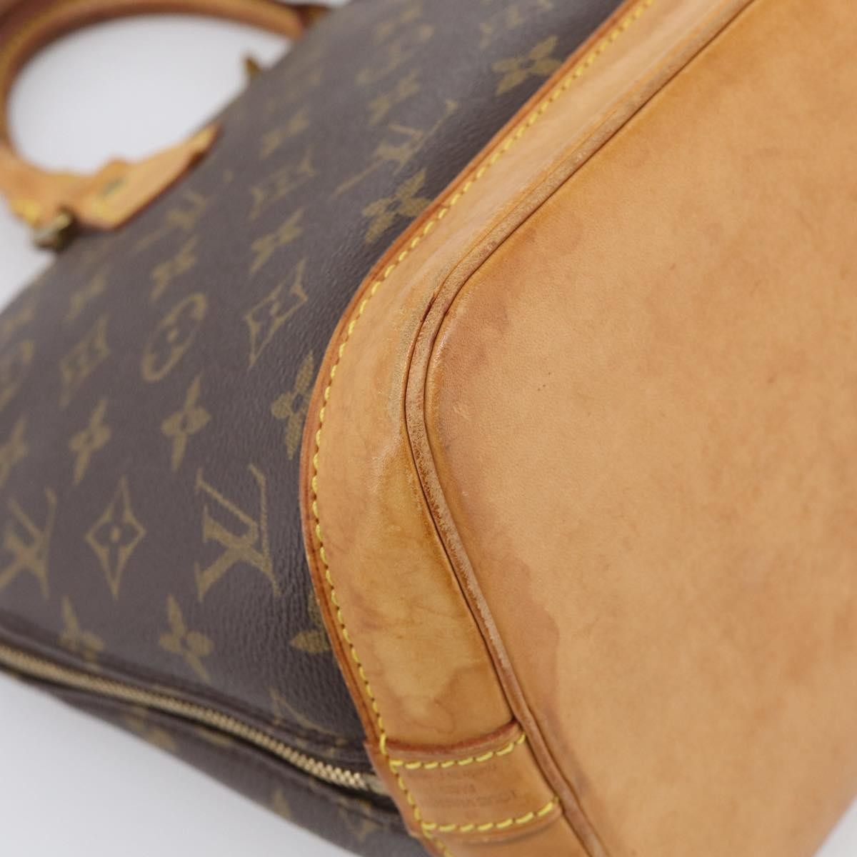 Louis Vuitton Vintage Alma Monogram Canvas, Brown, Canvas, Handbag