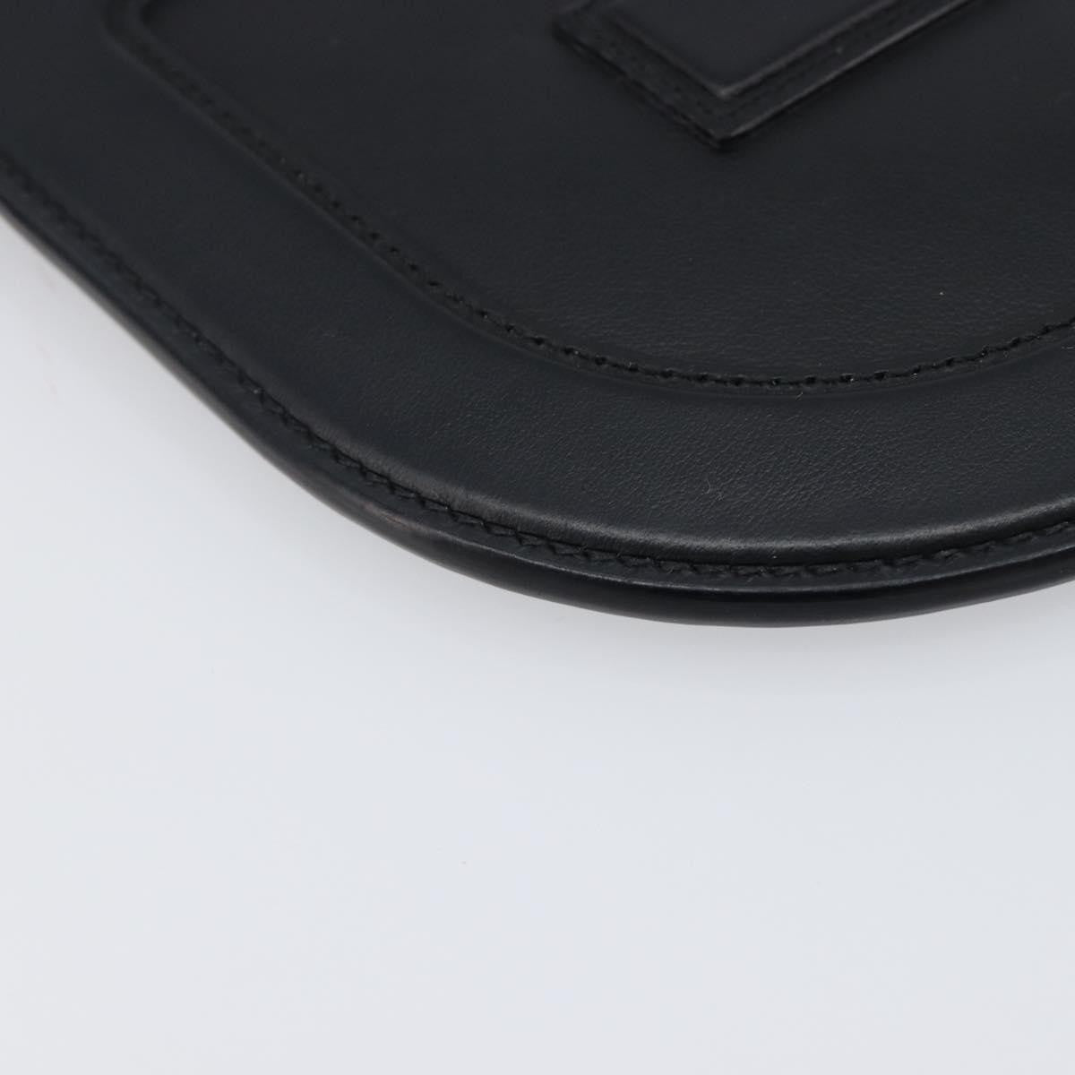 Fendi O'Lock Camera Leather, Black, Leather, Shoulder Bag