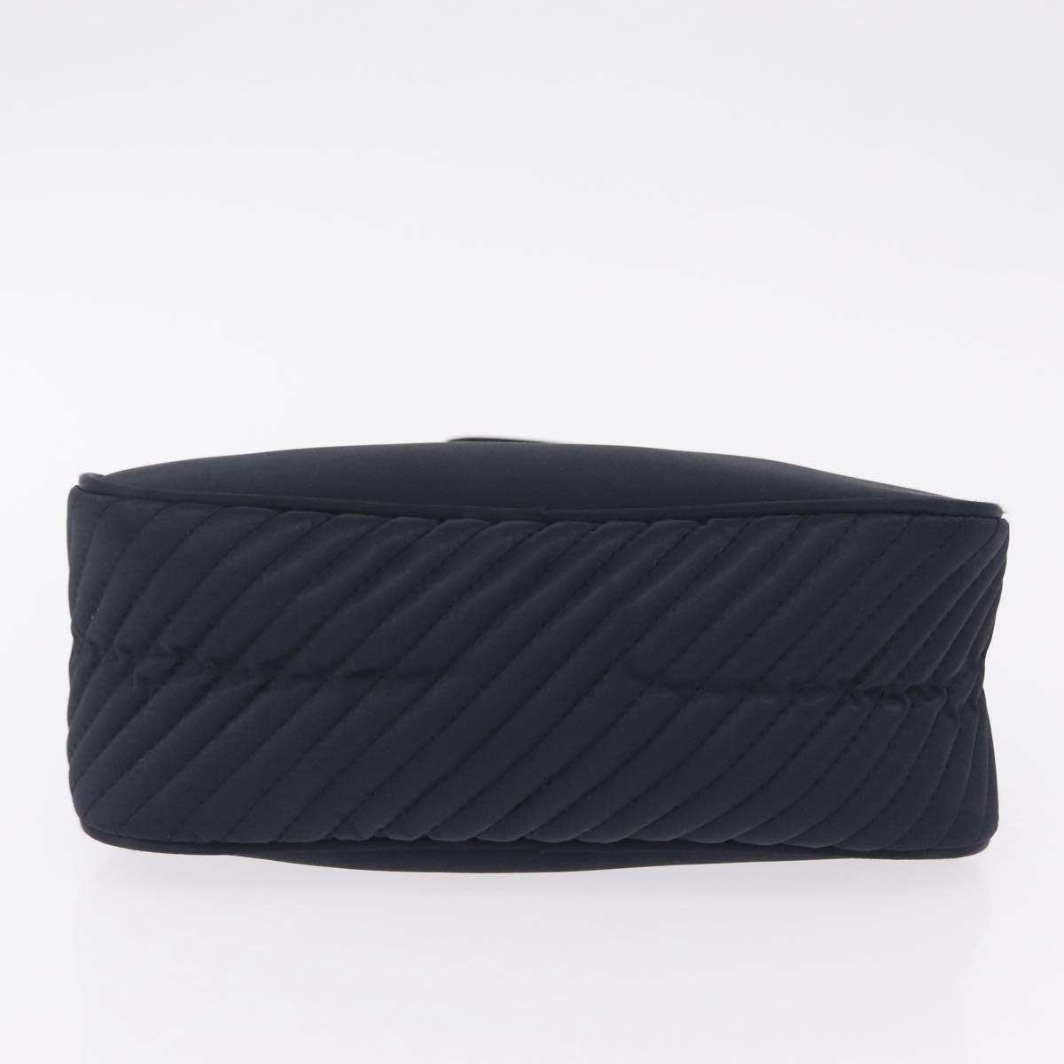 Saint Laurent Vintage Quilted Top Handle Bag Nylon, Navy, Nylon, Handbag