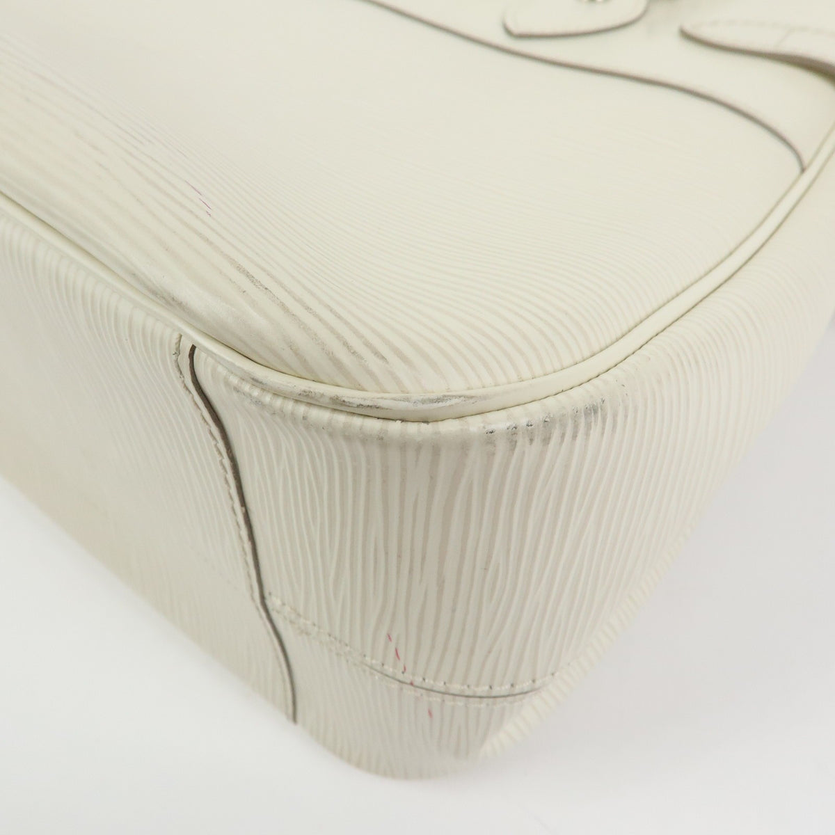 Louis Vuitton Passy Epi Leather, White, Leather, Tote Bag