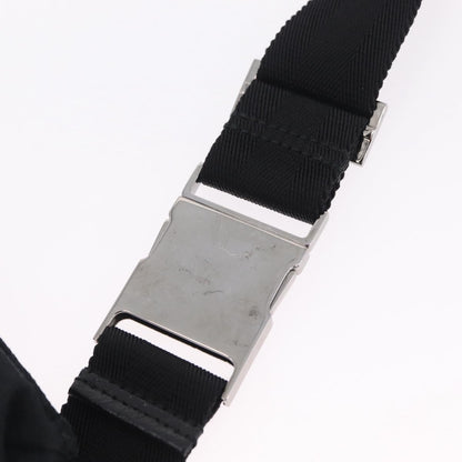 Gucci Vintage Double Web Belt Canvas, Black, Canvas, Shoulder Bag