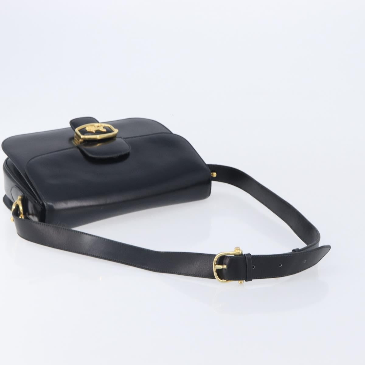 Celine Horse Carriage Leather, Black, Leather, Shoulder Bag