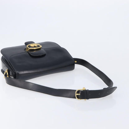 Celine Horse Carriage Leather, Black, Leather, Shoulder Bag