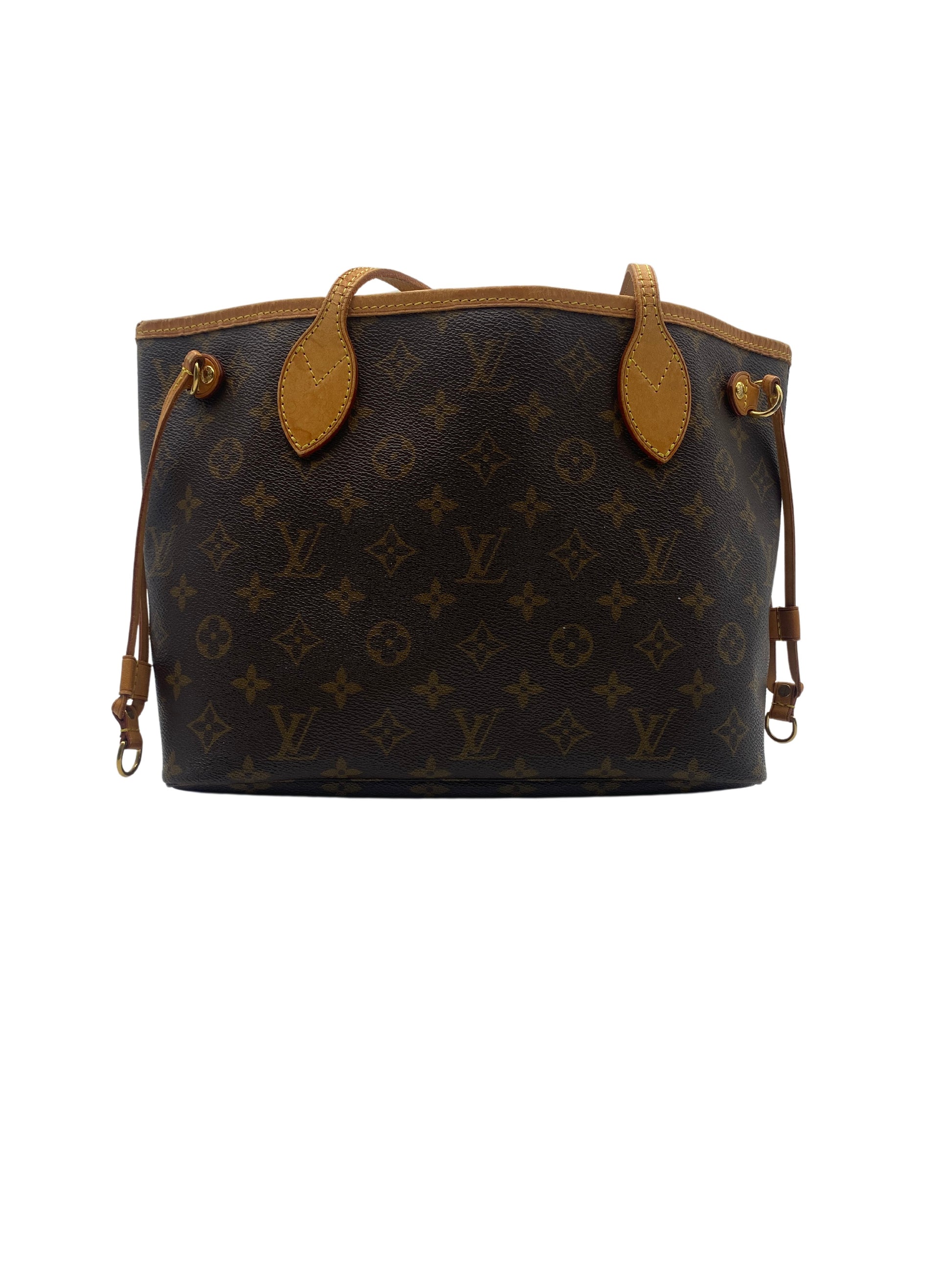 Louis Vuitton Neverfull PM, Brown, Canvas, tote