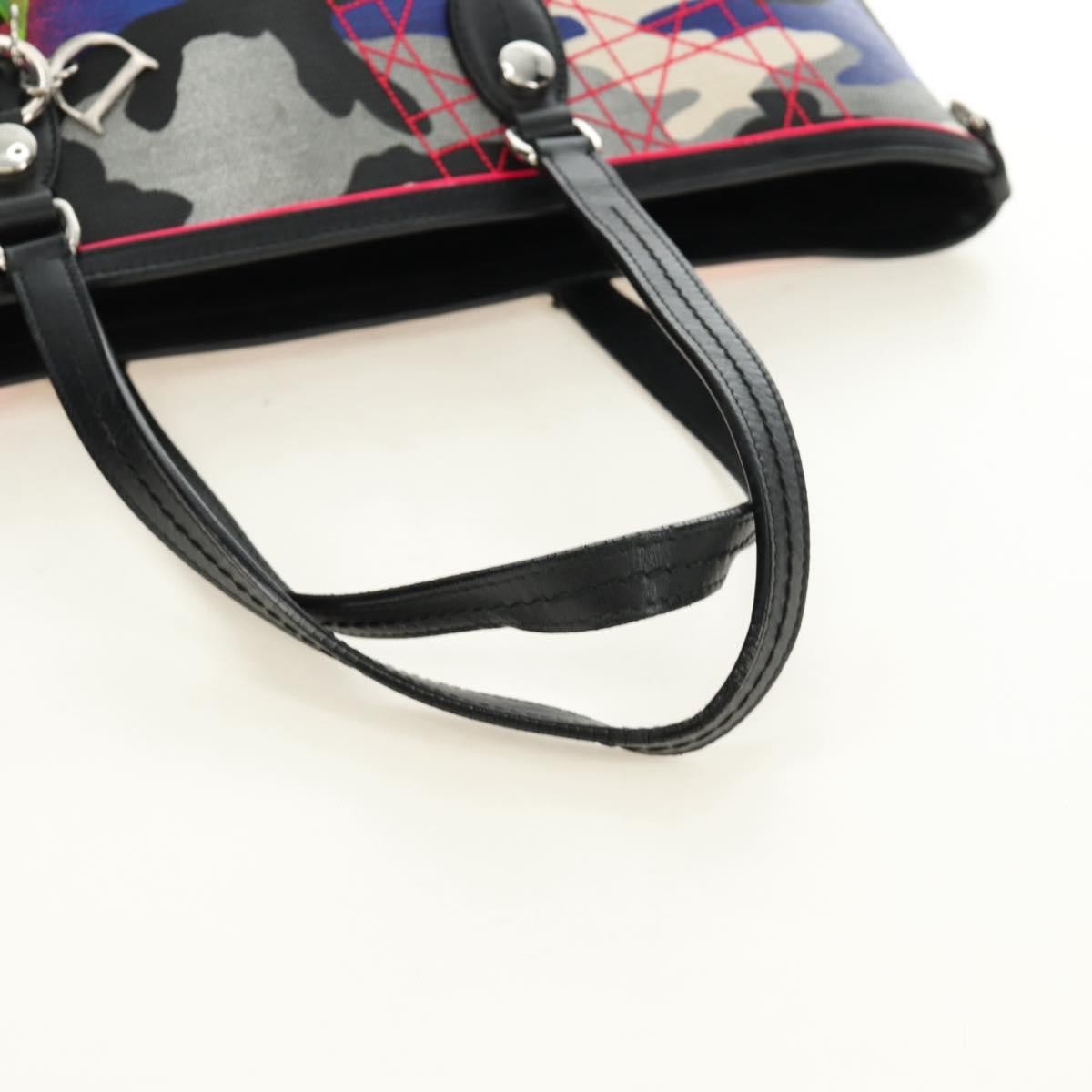 Christian Dior Open Limited Edition Anselm Reyle Camouflage Canvas, Multicolour, Canvas, Tote Bag