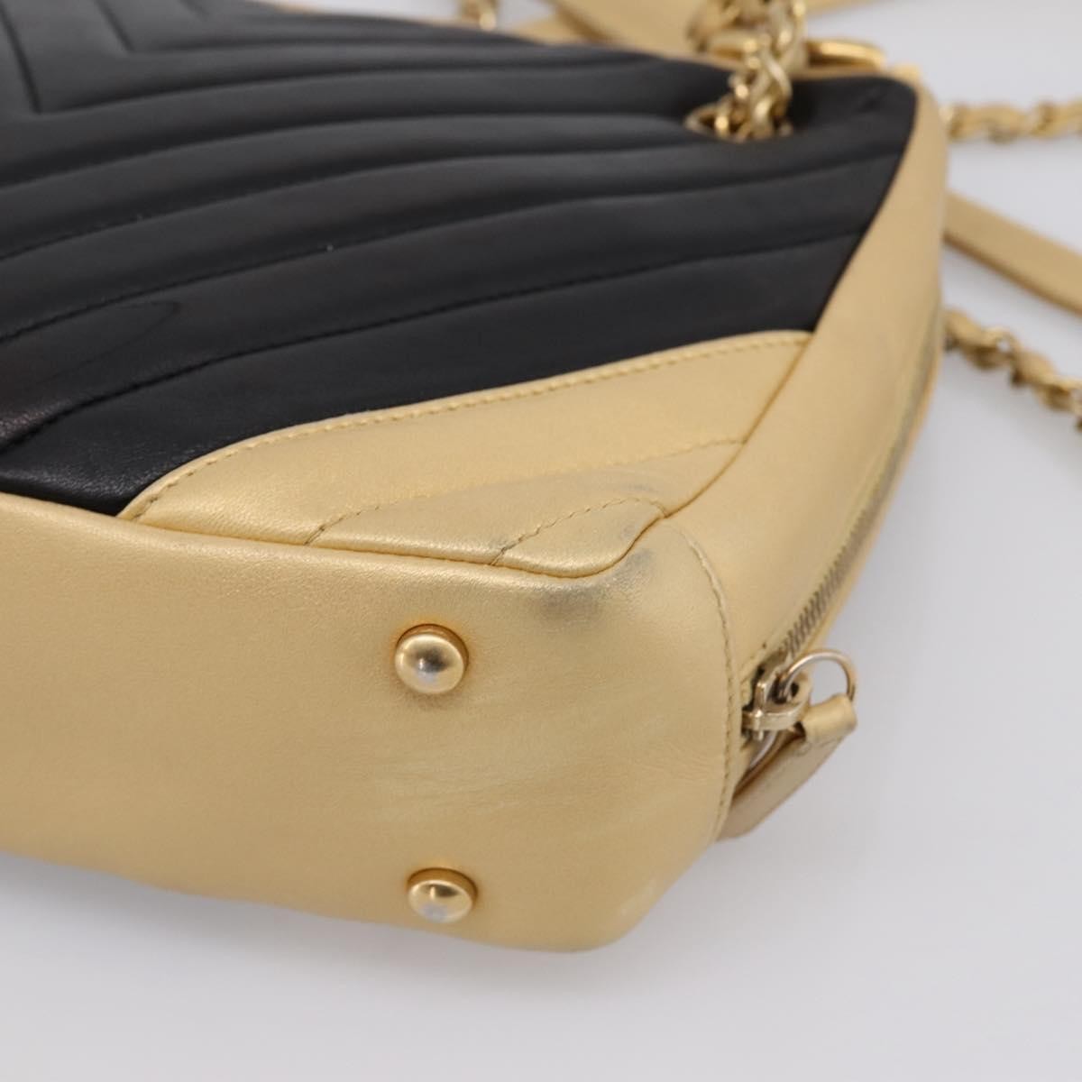 Chanel Camera Chevron Lambskin, Beige, Leather, Shoulder Bag