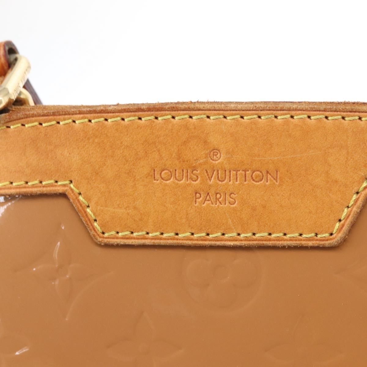 Louis Vuitton Brea Monogram Vernis, Brown, Patent Leather, Handbag