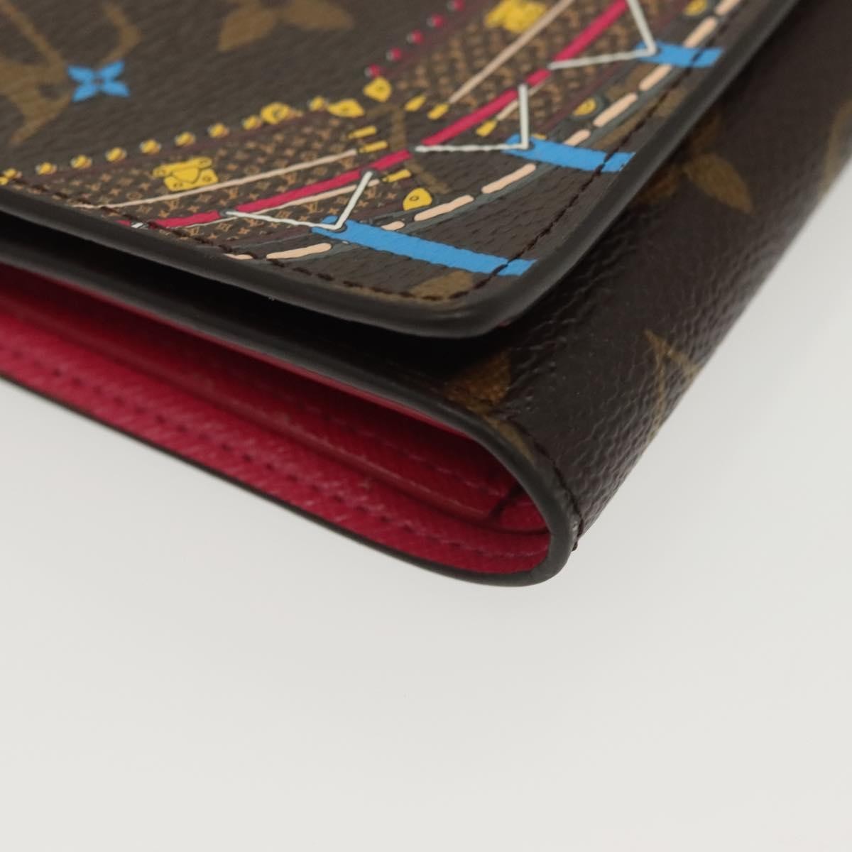Louis Vuitton Victorine Monogram Vivienne Japan Garden, Brown, Canvas, Wallet