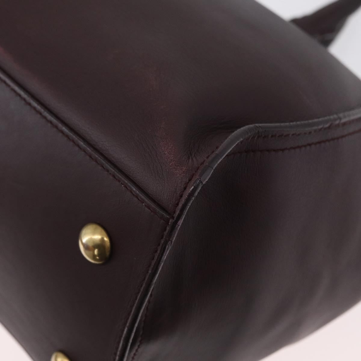 Saint Laurent Classic Y Cabas Leather, Purple, Leather, Tote Bag