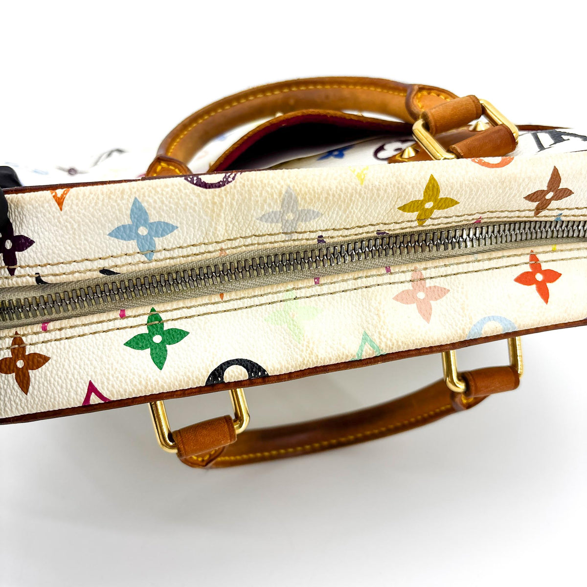 Louis Vuitton Trouville Monogram Multicolor, White, Canvas, Handbag