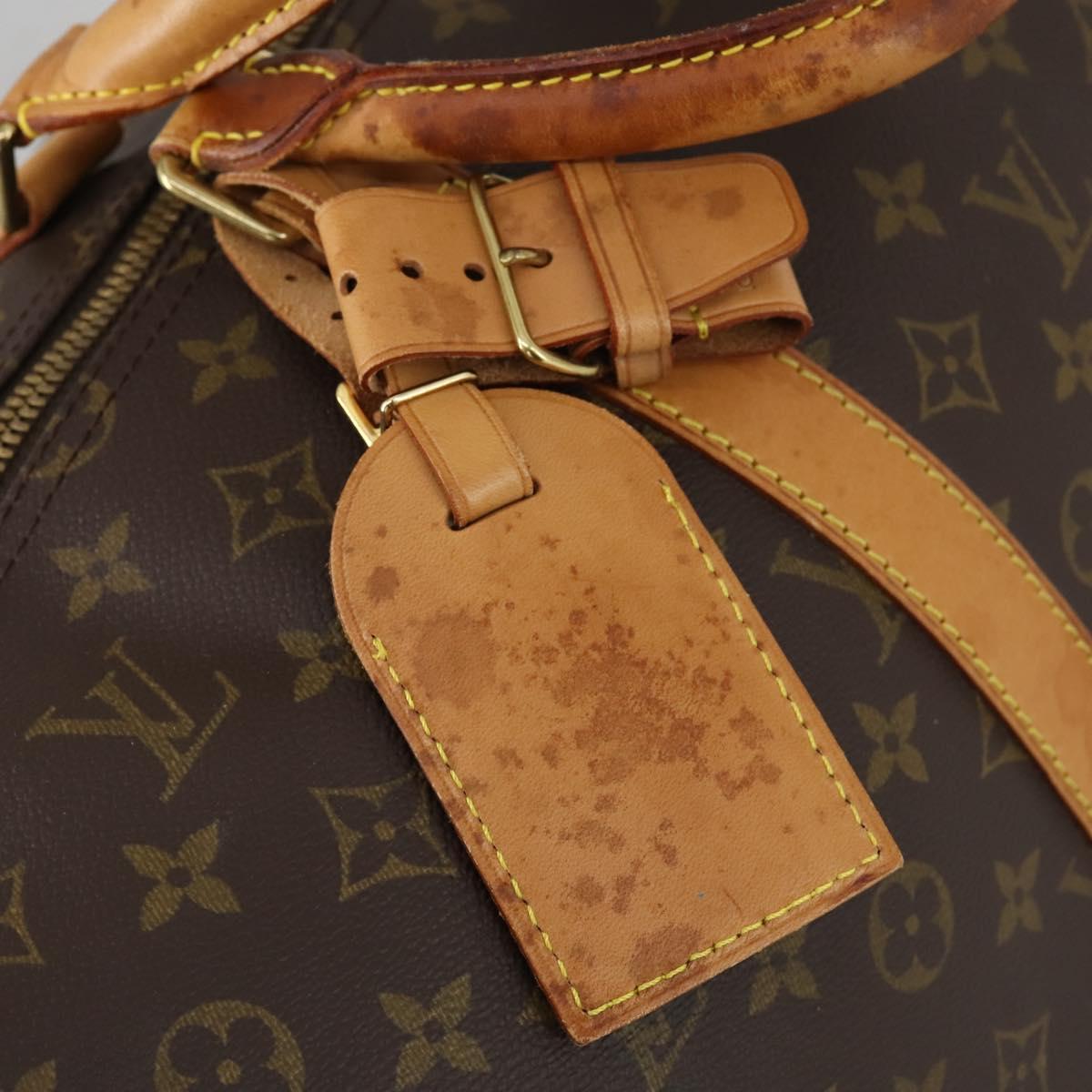 Louis Vuitton Keepall Bandouliere Bag Monogram Canvas, BROWN, CANVAS, Travel bag