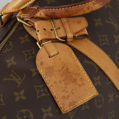 Louis Vuitton Keepall Bandouliere Bag Monogram Canvas, BROWN, CANVAS, Travel bag
