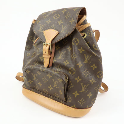 Louis Vuitton Vintage Montsouris Monogram Canvas, Brown, Canvas, Backpack
