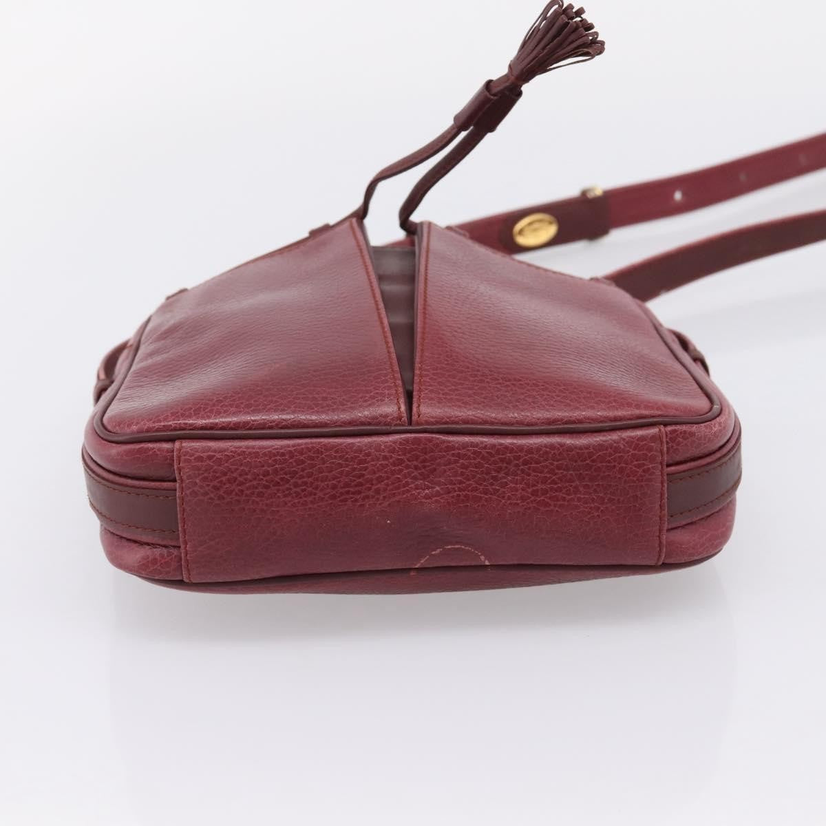 Cartier Tasseled Must de Cartier Leather, Burgundy, Leather, Shoulder Bag