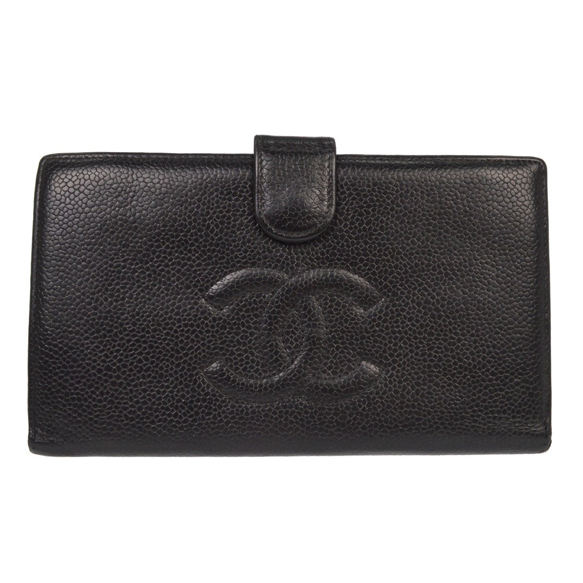 Chanel Timeless CC French Caviar, Black, Leather, Wallet
