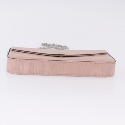 Louis Vuitton Felicie Chain Epi Leather, Pink, Leather, Clutch