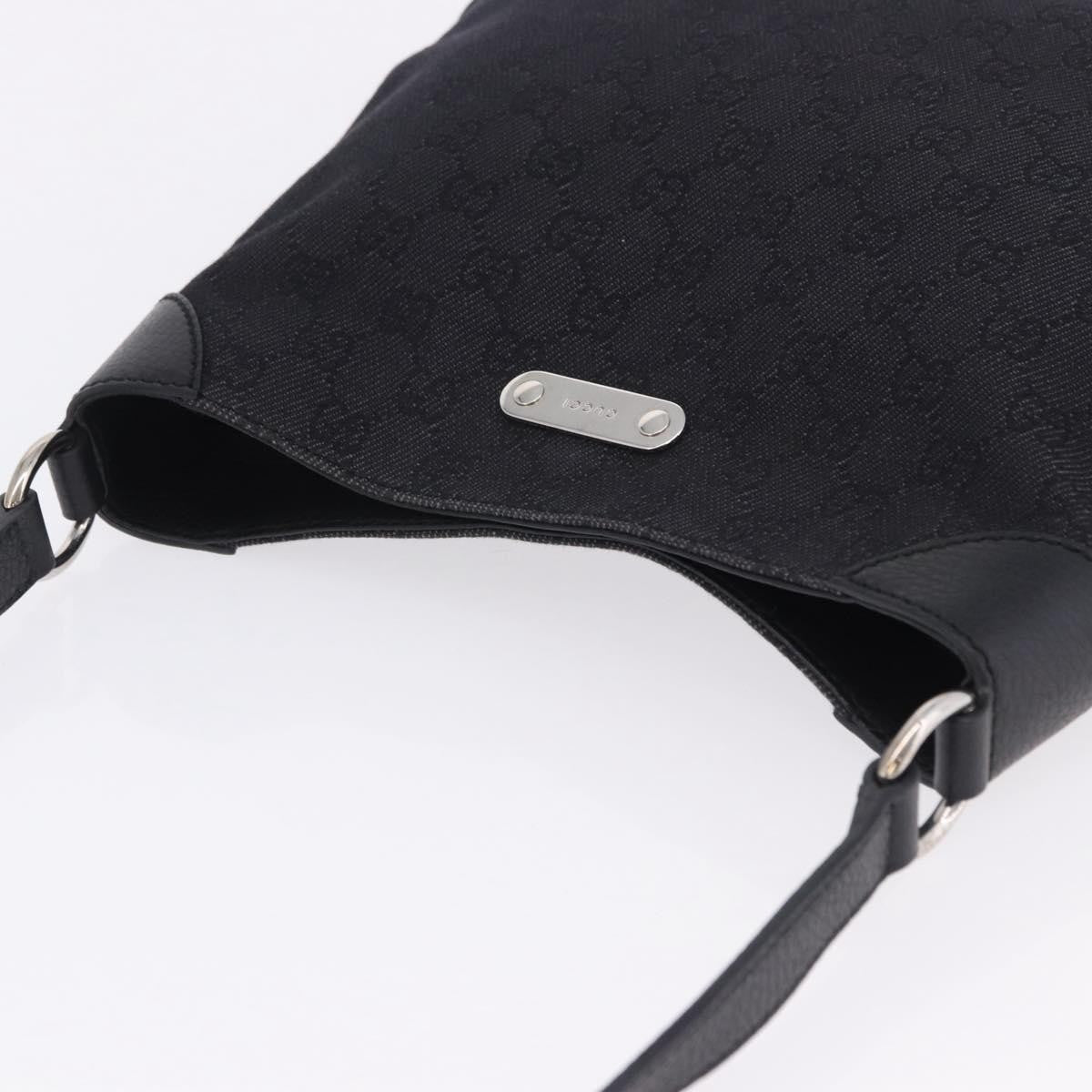 Gucci Original Messenger GG Canvas and leather, Black, Canvas, Shoulder Bag