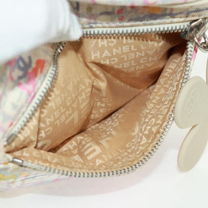 Chanel Vintage Clover Camera Printed Canvas, Multicolour, Canvas, Shoulder Bag