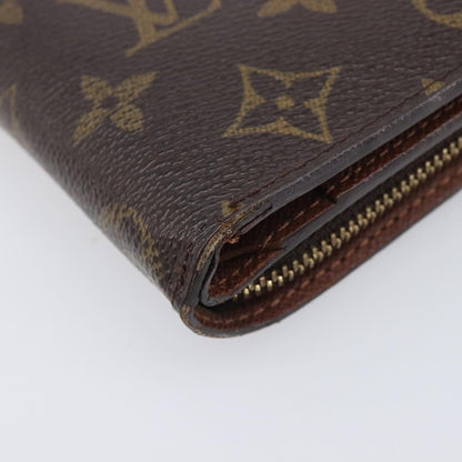 Louis Vuitton Compact Zippe Monogram Canvas, Brown, Canvas, Wallet