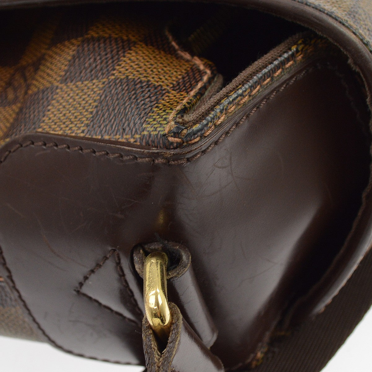 Louis Vuitton Spencer Messenger Damier Ebene, Brown, Canvas, Shoulder Bag