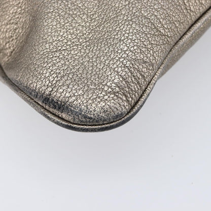 Loewe Front Pocket Leather, Gold, Leather, Crossbody Bag