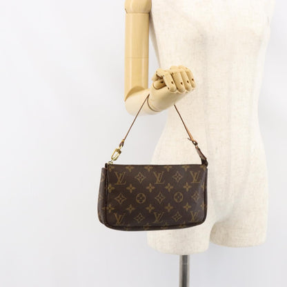 Louis Vuitton Pochette Accessoires Monogram Canvas, BROWN, CANVAS, Clutche & pouche