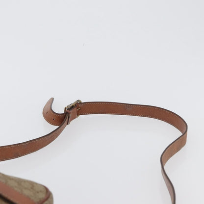 Celine Vintage Macadam Canvas and Leather, Beige, Canvas, Shoulder Bag