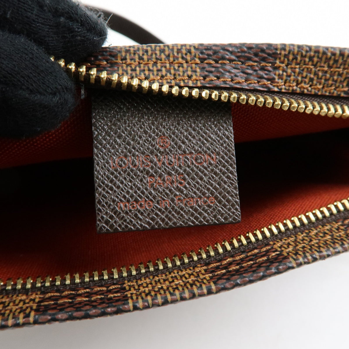 Louis Vuitton Trousse Make Up Damier, Brown, Canvas, Clutch