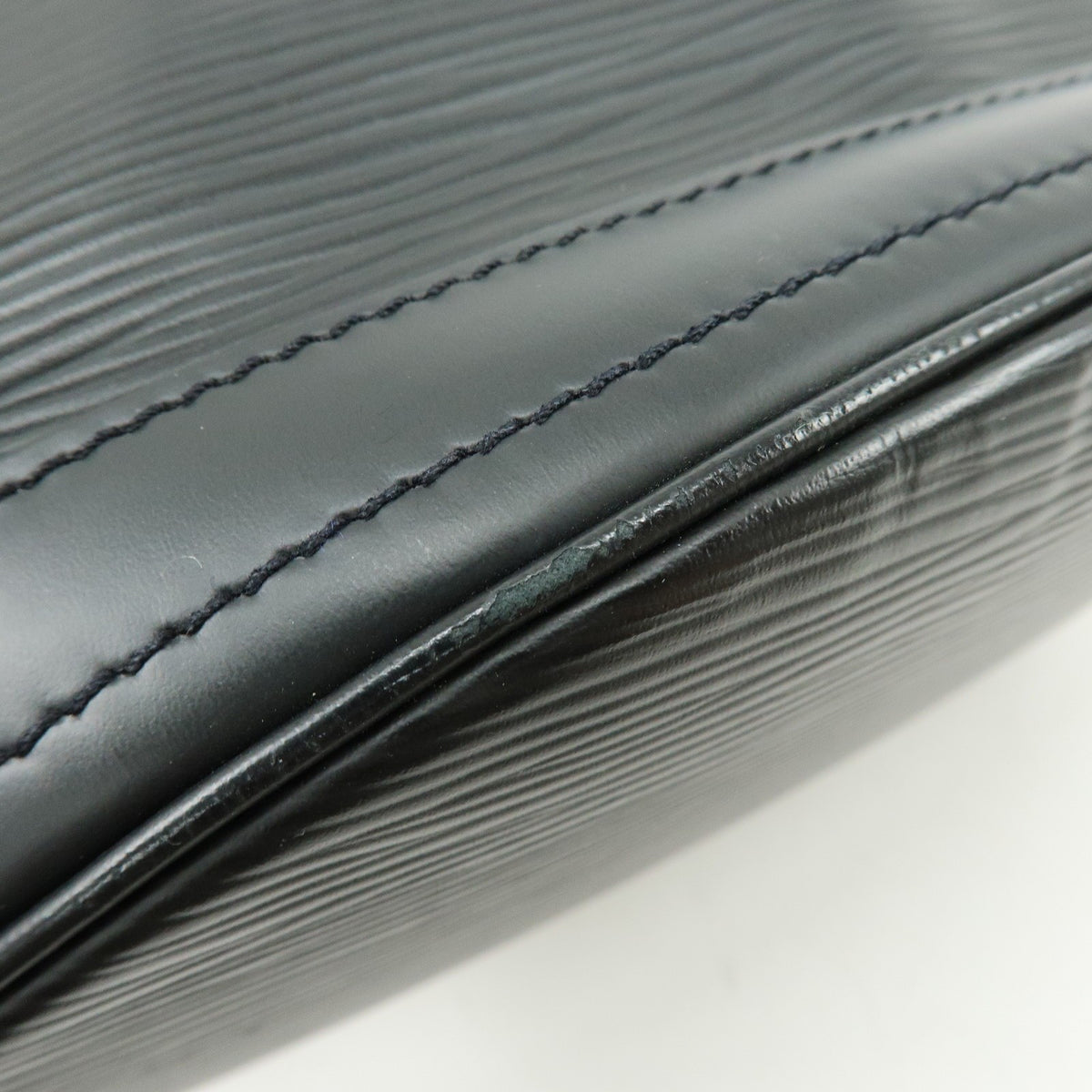 Louis Vuitton Petit Bucket Epi Leather, Black, Leather, Handbag