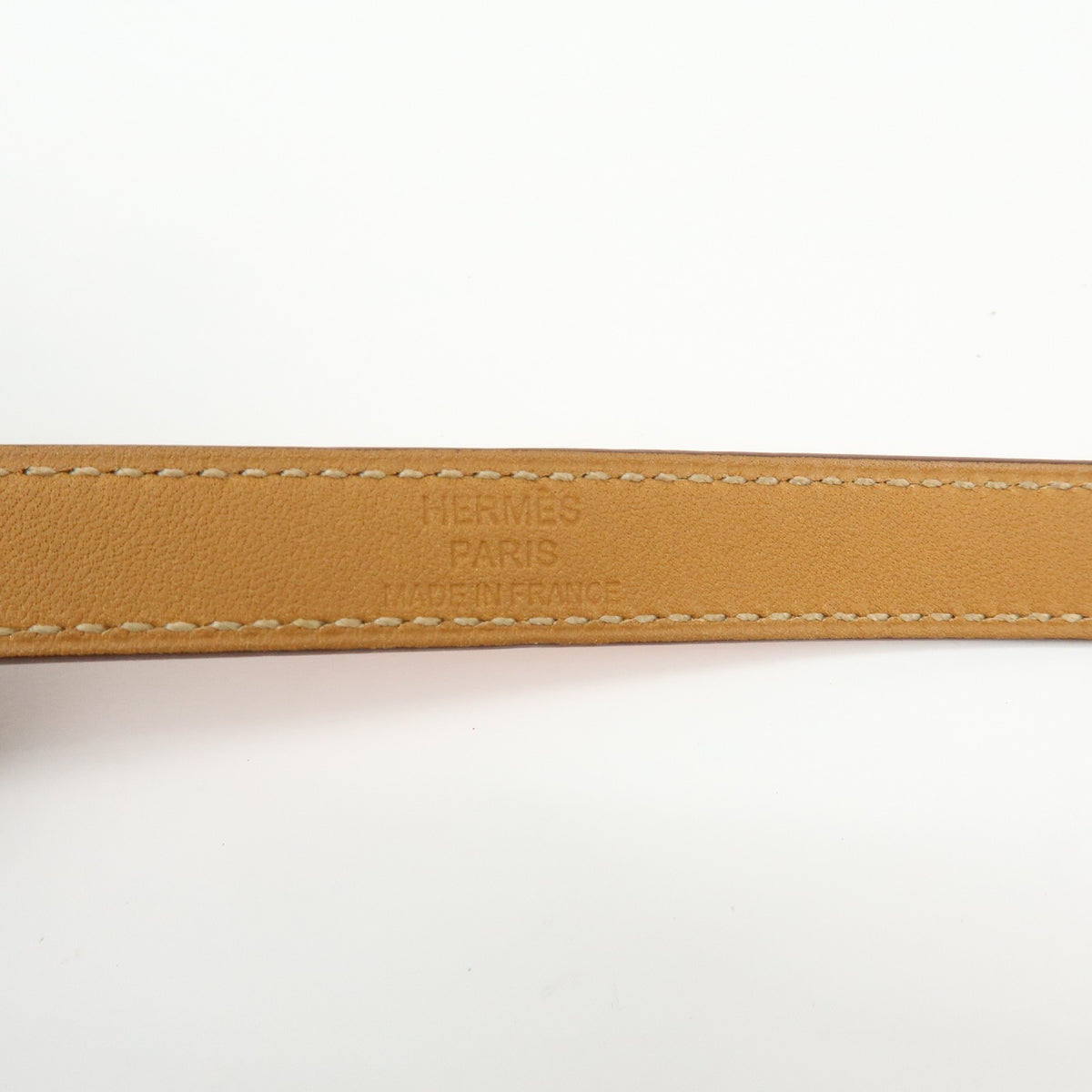 Hermes Kelly Double Tour Leather, Orange, Leather, Bracelet