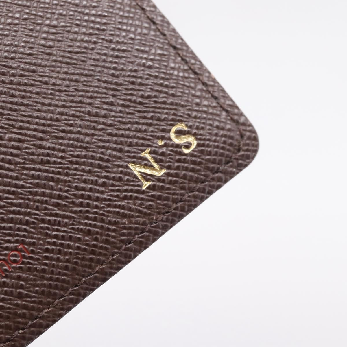 Louis Vuitton Business Card Case Damier, Brown, Canvas, Card Holder