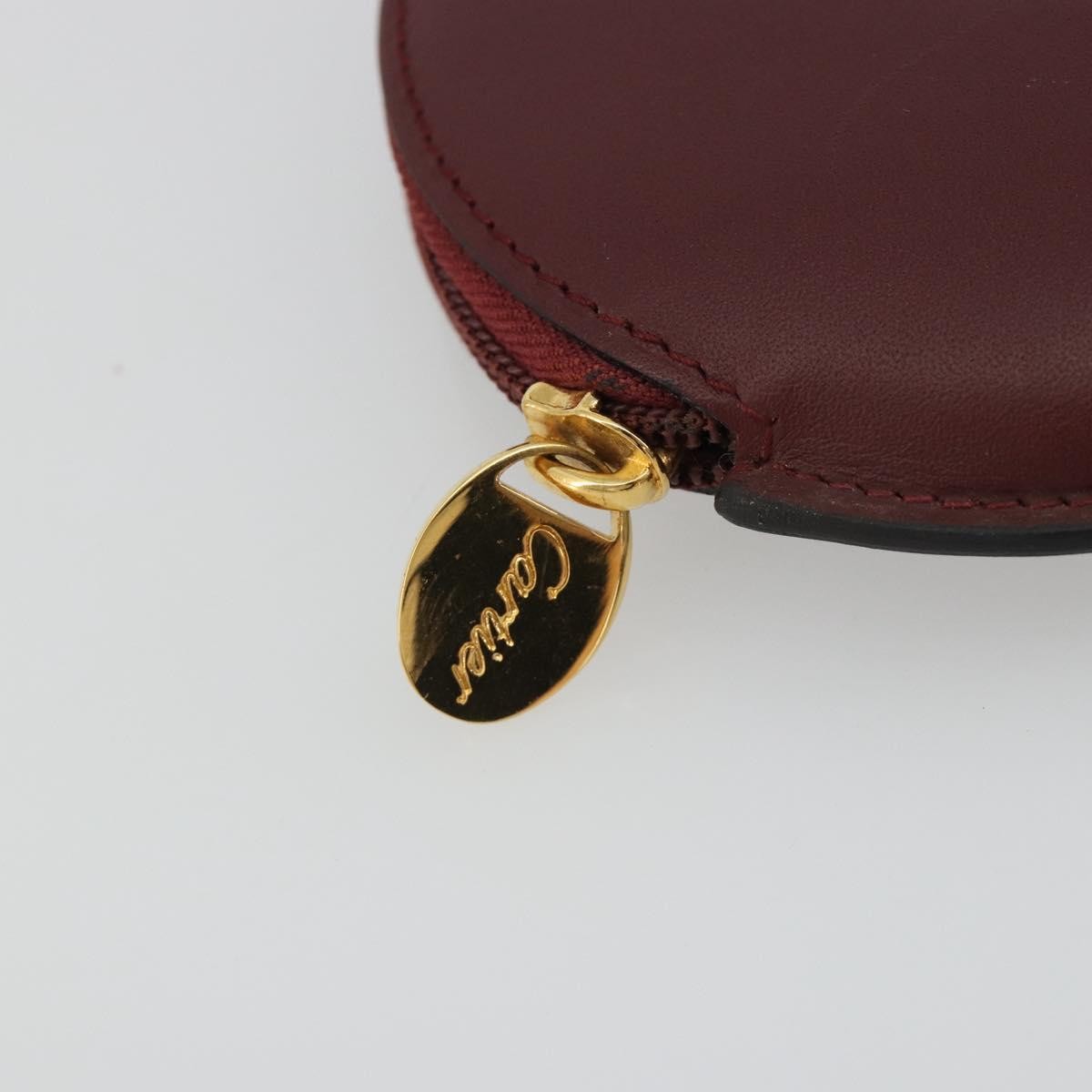 Cartier Must de Cartier Leather, Burgundy, Leather, Wallet