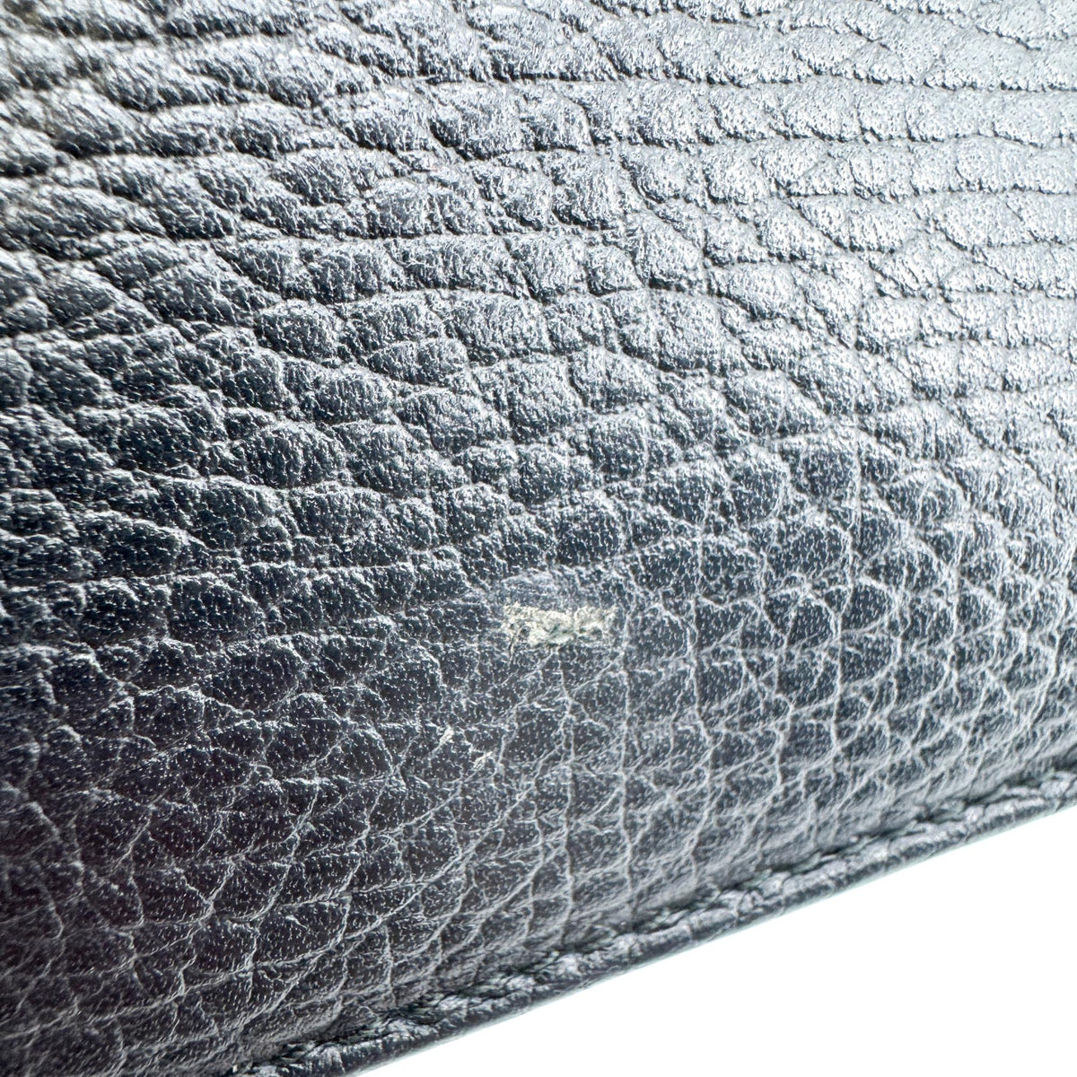Gucci Interlocking Leather, Black, Leather, Shoulder Bag