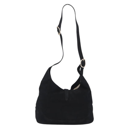 Gucci Jackie O Suede, Black, Leather, Handbag