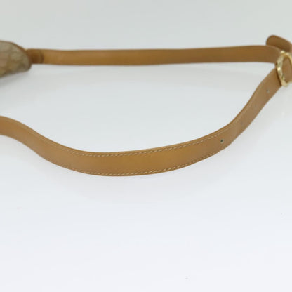 Celine Vintage Macadam Canvas and Leather, Beige, Canvas, Shoulder Bag