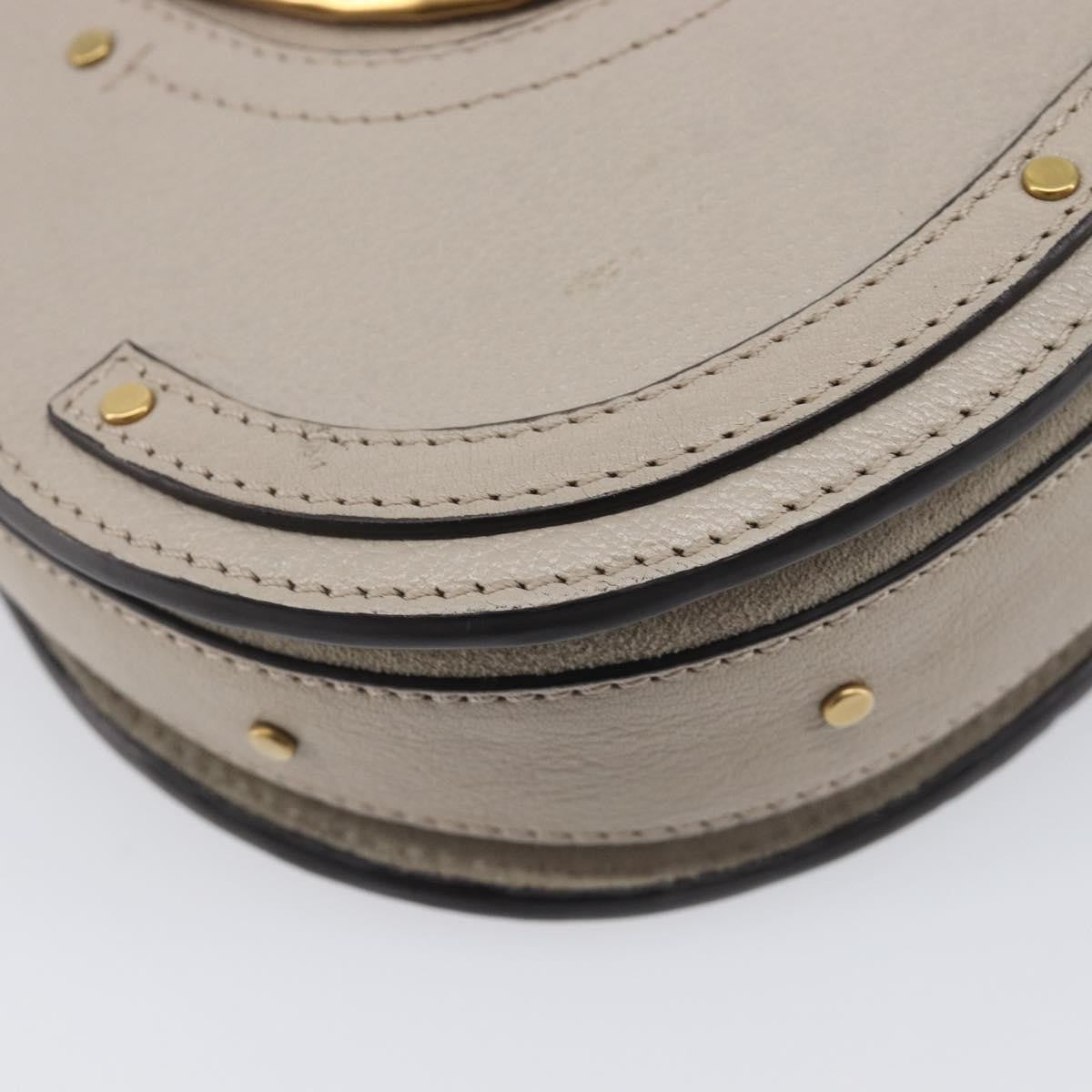 Chloe Pixie Belt Leather and Suede, Beige, Leather, Handbag
