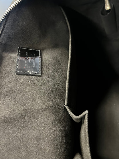 Louis Vuitton Alma Epi, Black, Leather, Handbag