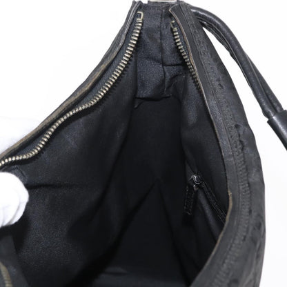 Gucci Vintage Hobo GG Canvas and leather, Black, Canvas, Shoulder Bag