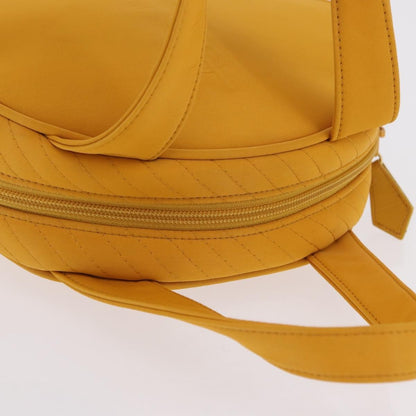 Saint Laurent Vintage Quilted Top Handle Bag Nylon, Yellow, Nylon, Handbag